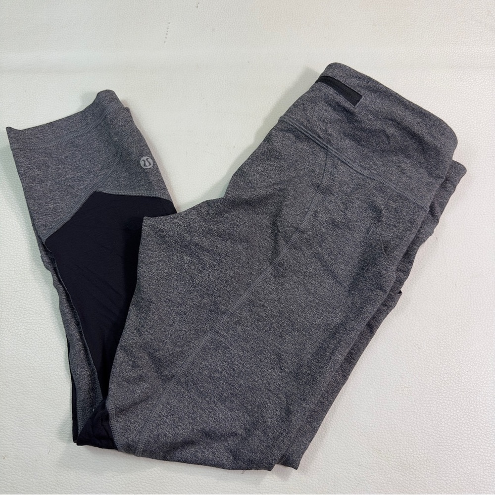 Lululemon Pace Rival Crop 22" Leggings Womens Stretch  Side Pockets